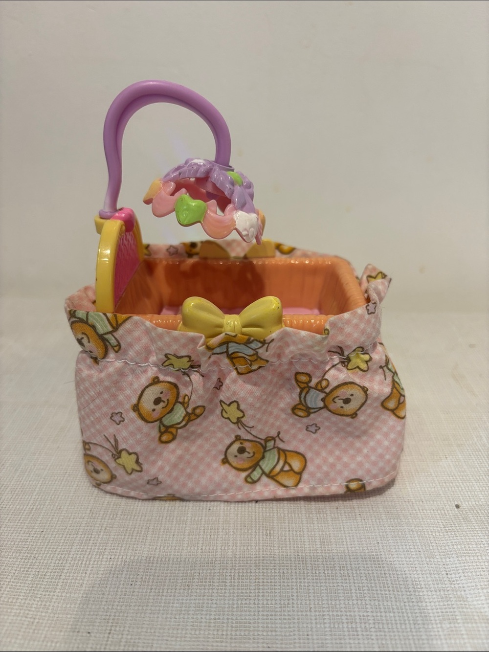 2007 Fisher Price Loving Family Bassinet Crib with Mobile